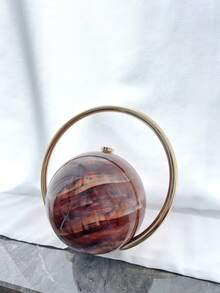 1 chiếc túi xách tay hình dạng độc đáo, dung tích lớn, hợp thời trang cho kỳ nghỉ, du lịch, tiệc tùng, dạ hội, quà tặng ngày lễ tình nhân, túi xách thời trang cho nữ - Cà phê - Xem 3