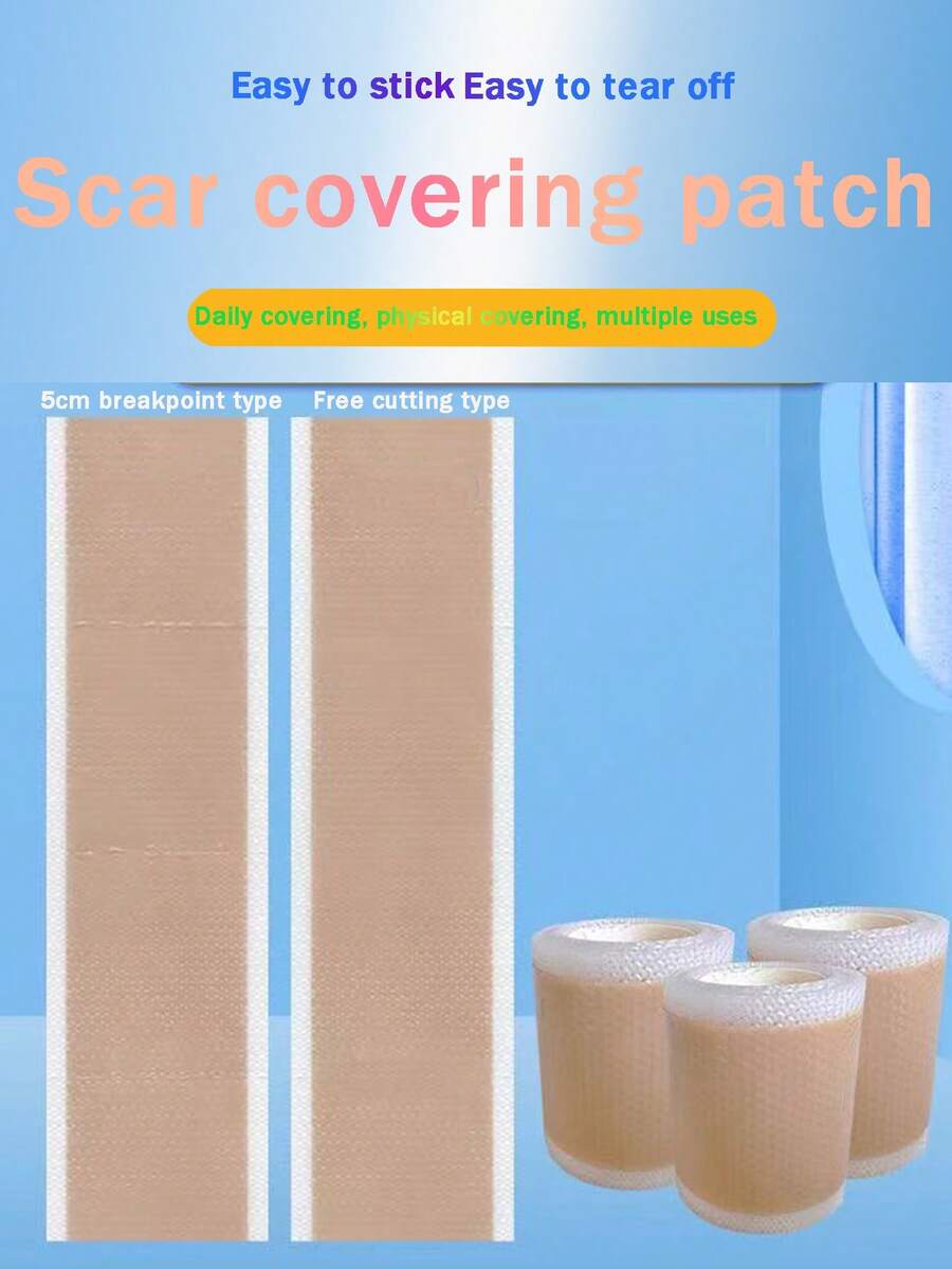 Scar Cover Patches For Daily Use, Conceal Skin-Colored Scars, Freely Trimmed, Suitable For Tattoo Aftercare Bandages And Tattoo Aftercare Products - Apricot - View 1