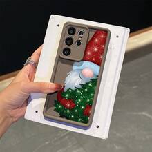 Funda de Teléfono Ligera y Protectora a Prueba de Golpes con Patrón de Árbol de Navidad Abrazando un Elfo Lindo, Adecuada para Galaxy A14/A15/A16/A23/A25/A26/A33/A34/A35/A36/A53/A54/A55/S22/S23/S24/S25/S22+/S23+/S24+/S25+/S22Ultra/S23Ultra/S24Ultra/S25Ultra/S23FE/S24FE, Regalo Unisex, Protección de Teléfono, Cubierta de  para Viajes, Patrón Lindo, Impresión Divertida, Funda Ligera, Protección Suave, Funda Protectora, Funda, Compradores de Vacaciones, Compradores de Regalos - Colores mixtos - Ver 5
