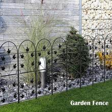 10 Pack Decorative Garden Fence Panels No Dig Fencing, Total 38in (H) X 10ft (L) Coated Metal RustProof Landscape Wire Border Folding Patio Fences Flower Bed Fencing Animal Barrier For Dog - 預設 - 查看 5