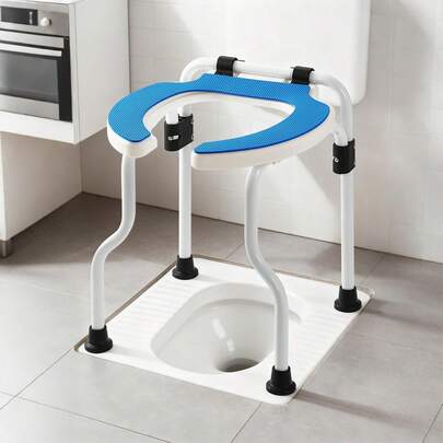 Techigher Comfortable Raised Toilet Seat, Portable Versatile Toilet Stool Commode Chair Shower Chair For Tubs, Shower, For Handicap & Seniors