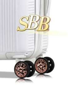 Carry-On Suitcase 10kg 360 Wheels Handbag Travel - White - View 3