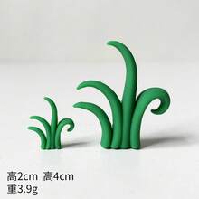 Nature-Inspired Soft Plush Animal Figurines - Squirrel, Hippopotamus, Zebra, Small Plants, Fruit Tree, Carrot - Multicolor - View 10