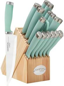 Epicure Pistachio 17 PC Block SetSpecialForCanada - 4-piece Cutlery Set, Black - View 8