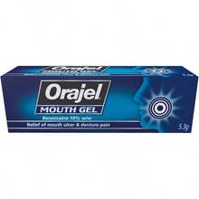 Orajel Mouth Gel, Denture And Ulcer Relief, Fast Acting Oral Care Treatment, Benzocaine 10%, 5.3g - 口腔凝膠 - 查看 12