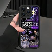 K-KATSEYE Purple Collage Phone Case For IPhone 17 16e 16 15 14 13 12 11 Mini Pro Max Air X XR XSMAX 8 7 Plus Shockproof Soft TPU Back Cover, Daily Use Case, Shockproof Protective Cover, Artistic Phone Accessories, Collage Design, High-Quality Shell, UV Printing Design, Fashion Enthusiasts, Smartphone Users Drop-Resistant, Gifts - 混合顏色 1 - 查看 2