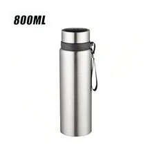 1L Thermal Water Bottle Keep Cold and Hot Water Bottle  for Water Tea Coffee Vacuum Flasks Stainless Steel  Bottle - Black - View 14