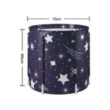 Extra-Large Foldable Portable Bathtub - Compact, Easy Setup For Indoor & Outdoor Use, Ideal For Small Spaces, Shower Caddies Portable Folding Bathtub For Adults – Deep Soaking Spa Bath Tub With Dual Drain Ports, Flexible Drain Hose & Inflatable Bath Cushion Bathroom Bathroom Accessories Bathroom Tools - Multicolor - View 9