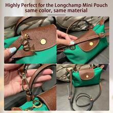 Purse Straps Replacement Crossbody For  Mini Pouch, Anti-Slip Leather Shoulder Strap For Bags, 37-48inch Adjustable Long Champ Mini Bag Strap(Brown-Gold){Inchcolor_nameinch:InchBrown-Goldinch,Inchsize_nameinch:InchFitLepliageMiniinch} - Nâu vàng - Xem 9