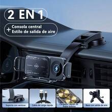 Car Wireless Charger - Soporte Inteligente - 2 En 1 - View 10