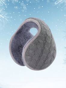 Orejeras plegables de unicolor unisex, cálidas y suaves orejeras de invierno para hombres, cubiertas de orejas plegables adecuadas para el transporte diario, el trabajo y las actividades al aire libre en otoño/invierno - orejeras - Ver 12