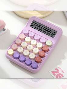 Calculadora con pantalla grande y teclas de colores degradados para contabilidad financiera, especial para estudiantes como regalo de regreso a clases - Unitalla - Ver 15