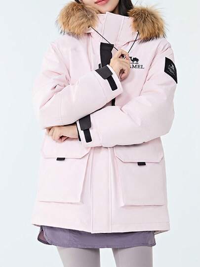 CAMEL CROWN Outdoor Down Jacket, Autumn/Winter Series: Torrid Warm Down Series Unisex Work Uniform Parka Coat, Windproof, Warm, Durable Down Jacket