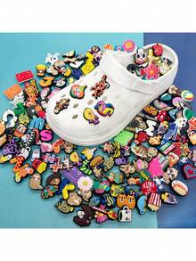 随机10/20/30/40/50个鞋饰凉鞋吊坠纽扣原创鞋钉鞋子装饰礼物送给朋友，生日礼物适合家人、朋友和同学