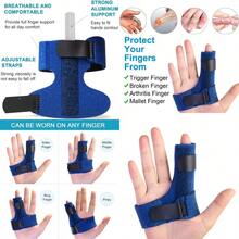 Finger Brace Trigger Finger Splint For Index Middle Ring Pinky Finger Arthritis Pain Tendon Injury Broken Mallet Finger Stabilizer Supports For Dislocated Knuckle Immobilizer Wrap For - 灰色 - 查看 8