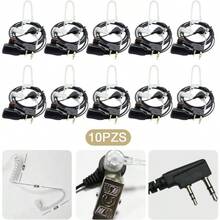 10 Piezas Walkie Talkie Auricular con Micrfono, Audifonos para Radio, 2 Pines K Conducto de Aire, con Reduccin de Ruido y Funcin PTT MIC, para, Quansheng, Wouxun, Etc. - inicial - Ver 9