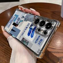 Funda de teléfono adecuada para Galaxy S25 Ultra/S24 Plus/S23 FE/S22/Note 20 Ultra/10, transparente, linda, a prueba de golpes, portátil, diseño de airbag de cuatro esquinas anti-caída, funda protectora suave de alta calidad unisex, funda protectora anti-caída, funda de teléfono linda, funda protectora de moda, funda protectora ligera, carcasa de alta calidad, funda protectora, funda a prueba de golpes, entusiastas de las pequeñas herramientas - Colores mixtos - Ver 3