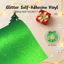 闪光自粘乙烯基贴纸，30x102厘米，适用于机器、标牌、剪贴簿、汽车贴纸、工艺切割机、装饰贴纸 - 彩色 - 查看 14