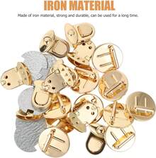 EstiloTEHAUX 10 Piezas Hebillas De Cierre Para Bolsos, Broches MetáLicos Para Bolsa, Cerradura De Hebilla Para Bolsas, Accesorios De Bricolaje De AleacióN, Clips Para Correas, Herrajes Para Hacer BolsosVersióN Mejorada - 1 - Ver 10
