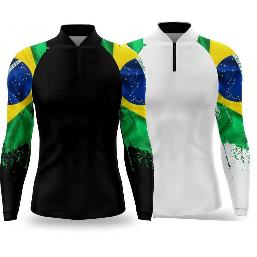 Brazil Jersey Kit: White And Black With UV50+ Protection. - Kit - 查看 1