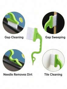 1pc Mini Soft Bristle Duster, Computer Keyboard Crevice Cleaning Soft Brush, Home Desktop Dust Cleaning Tool, Office Cleaning Duster - Multicolor - View 11