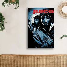 Framed   Juice Movie Poster Movie Print, Hip Hop Movie Posters, Canvas Wall Art, Room Decor, Home Decor, Art Poster For Gift, Office Decor - 框架 - 查看 4