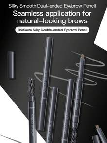 the SAEM Deshine Dual-Ended Eyebrow Pencil, Waterproof, Sweat-Resistant, Natural, Long-Lasting, Smudge-Proof, Easy Application, Fine Tip, Wild Brow - 01 Brown - 01 Brown - View 5