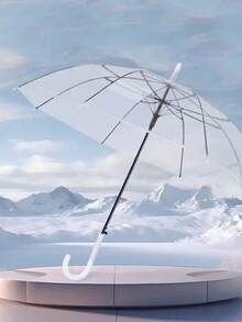 Ô dù trong suốt kiểu dáng đẹp với tay cầm dài - Chống thấm nước, mở bằng tay, độ bền 8 nan, lựa chọn mùa xuân hè, quà tặng cho phù dâu, trang trí phòng ngủ, trang trí phòng ngủ, bãi biển, du lịch, dành cho nam, dành cho nữ, kỳ nghỉ, Ngày Quốc tế Phụ nữ, đồ dùng cần thiết khi đi du lịch, quà cưới, Y2K, phòng ngủ, phụ kiện xe hơi dành cho nữ, trang trí nhà bếp, đồ dễ thương - Nhiều màu - Xem 10