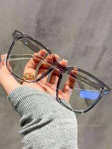 4pcs Blue Light Blocking Glasses - Fashion Square Fake Eyeglasses, Face-Flattering,Anti Ray Computer Gaming Glasses, Blue Blockers Glasses For Women/Men,Daily Versatile School Style - Multicolor - View 14