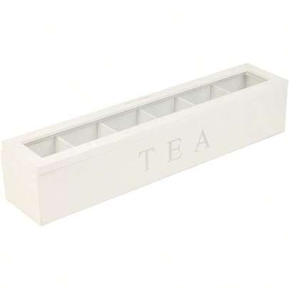 Wooden Tea Storage Box Coffee Tea Bag Organization Container Home Decorations Dorsk2d4f6wi26