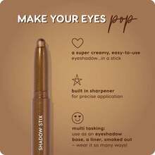 ColourPop Shadow Stix - Cream Eyeshadow Stick With Long-Lasting Color - Multi-Use Cream Makeup With A Built-In Sharpener &Amp; Precise Tip For Easy Application - Walnut Ave (005 Oz) - ColorL - 查看 4