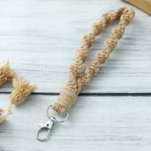1 pieza Llavero trenzado de cuerda, correa de muñeca, cordón para teléfono, accesorio para coche, dije para bolso, accesorio escolar, lindo estilo gótico y Y2K - Multicolor - Ver 25