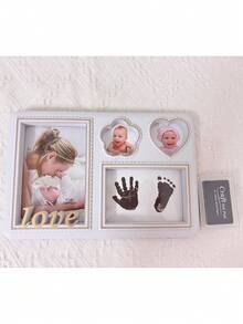 1 Porta-Retrato Memorial para Bebê com Carta de Amor, para Pendurar na Parede ou Colocar sobre a Mesa, Moldura para Fotografia Infantil, Presente de Lembrança para Bebês, Criativo - Multicolorido - Ver 13