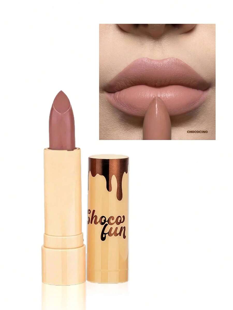 Soft Matte Choco Fun Lipstick With Castor Oil FZ20086 - Fenzza - CHOCOCINO - View 1