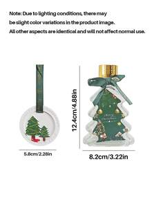 1 pezzo Diffusore di aromaterapia senza fiamma natalizio, olio essenziale per aromaterapia, fragranza a lunga durata, fresca ed elegante, decorazione per l'atmosfera natalizia domestica, per camera da letto, risveglia l'aria con aromaterapia