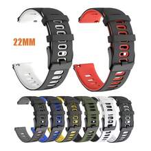 سوار ساعة سيليكون مقاس 22 مم لساعة Garmin Venu SQ الذكية، سوار ساعة سيليكون لساعات Galaxy Watch 6/5/4/5 برو/4/6 كلاسيك/Active 2 الرياضية - 22mm - مشاهدة 2