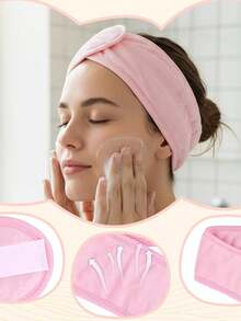 4/16pcs Beauty Therapist Supplies Set, Includes 4pcs Rose Gold Face Bowls, 4pcs Headbands, 4pcs Face Fans, Face Mask Brushes And 4pcs Flat Brushes, Facial Mask Mixing Kit, Face Care Tools For Women - Multicolor - View 5