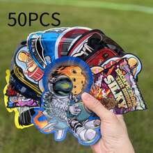 10/50 piezas Bolsas de caramelos surtidos, bolsas de cigarrillos, bolsas de embalaje de caramelos con corte láser autosellantes, bolsas resellables, bolsas con cierre zip, bolsas 3D, bolsas de película de poliéster, bolsas de vainilla, bolsas de caramelos con cierre zip, bolsas de película de poliéster, bolsas a prueba de olores, bolsas impermeables, bolsas de embalaje de caramelos con forma de botella autosellantes, bolsas de almacenamiento, bolsas sellables, bolsas con cierre zip, embalaje de regalo para fiestas - Multicolor - Ver 8