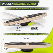 ¡RecomendadoProsourceFit Tabla de Equilibrio de Madera Antideslizante de 15.7 Pulgadas de diámetro con rotación de 360 Grados para Entrenamiento de Estabilidad, Ejercicios de Cuerpo Completo, Terapia física¡Top de Temporada - Morado - Ver 5