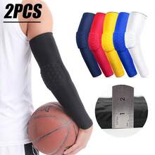 2pcs Sports Arm Sleeves & Elbow Pads, Breathable And Non-Slip Design, Elastic Support Sleeve, Suitable For Basketball, Soccer, Cycling, Football, Tennis, Unisex Arm Compression Sleeve - Multicolor - View 2
