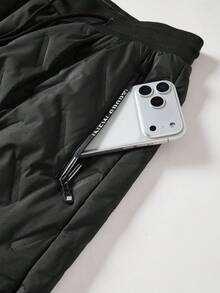 Women's Thermal Lined Straight Leg Sweatpants, Warm And Comfortable For Autumn/Winter - Black - View 7