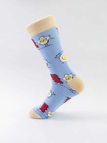 6 Paar Cartoon Katzen- & Diamantmuster Unisex Knöchelsocken, neue farbenfrohe Socken Serie, Lässig Socken, Europäische und Amerikanische Straßenmode Knöchelsocken