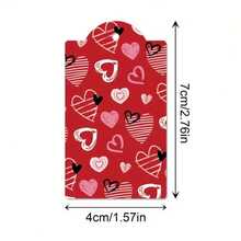 60 piezas Tarjeta de felicitación del Día de San Valentín, tarjeta de decoración de amor romántico, tarjeta de mensaje escrito a mano, tarjeta de bendición, tarjeta colgante, tarjeta de regalo para novio y novia, etiqueta de envoltura de regalo