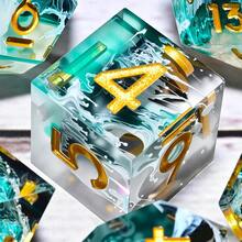 7 件树脂角色扮演游戏骰子套装 - 多面骰子，适用于桌游、角色扮演游戏和节日礼物（圣诞节/感恩节/斋月/复活节） - 彩色 - 查看 12