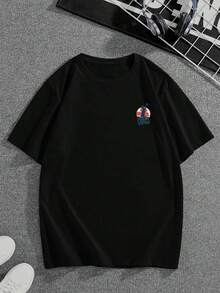Camiseta gráfica NuMetal de Limp Bizkit. Tejido premium, cuello redondo, corte holgado, estampado gráfico único e impresión a doble cara. - Negro - Ver 2