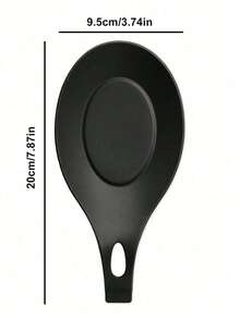 2pcs Spoon Holder Easy-To-Clean Insulated Spoon Rest,Kitchen,Christmas Gift - Black - View 10