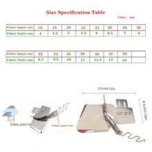 可调节缝纫机边缘导向附件 - 通用斜纹滚边压脚，用于精确缝制包边。银灰色双管设计，适用于家庭和工业缝纫、绗缝和DIY节日工艺品项目，安装和操作简便。 - 彩色 - 查看 4