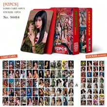 92张KATSEYE小卡套装 | Gabriella、Lana、Sofia、Manon和May的LOMO迷你卡片和贴纸 | 高清双面K-POP偶像粉丝收藏系列，最新专辑《TOXIC》和《Born To Shine》系列，剪贴簿和日记装饰，流行音乐周边 - 彩色 - 查看 12