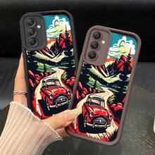 Funda de Teléfono TPU para Samsung Galaxy S23 Ultra/S24/S25/S22+/S20 FE Pro Plus 5G, Diseño de Patrón de Conducción en Montaña, Cubierta Protectora Suave de Silicona a Prueba de Golpes y Portátil - Colores mixtos - Ver 7