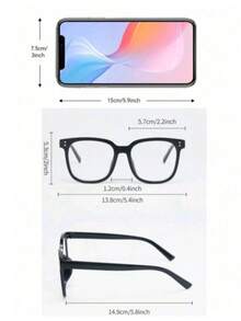 4pcs Blue Light Blocking Glasses - Fashion Square Fake Eyeglasses, Face-Flattering,Anti Ray Computer Gaming Glasses, Blue Blockers Glasses For Women/Men,Daily Versatile School Style - Multicolor - View 2